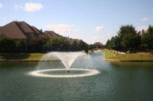 shows image of running fountain